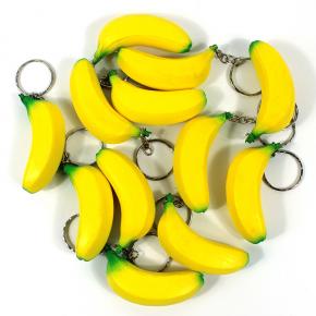 PU Banana Keychain Stress Ball