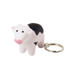 PU Milk Cow Keychain Stress Ball