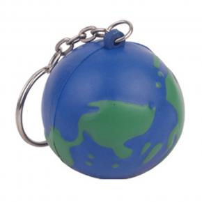 PU Earth Keychain Stress Ball