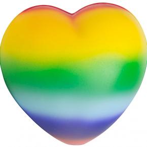 PU Rainbow Heart Stress Ball 