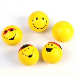 PU Yellow Smliey Stress Ball 